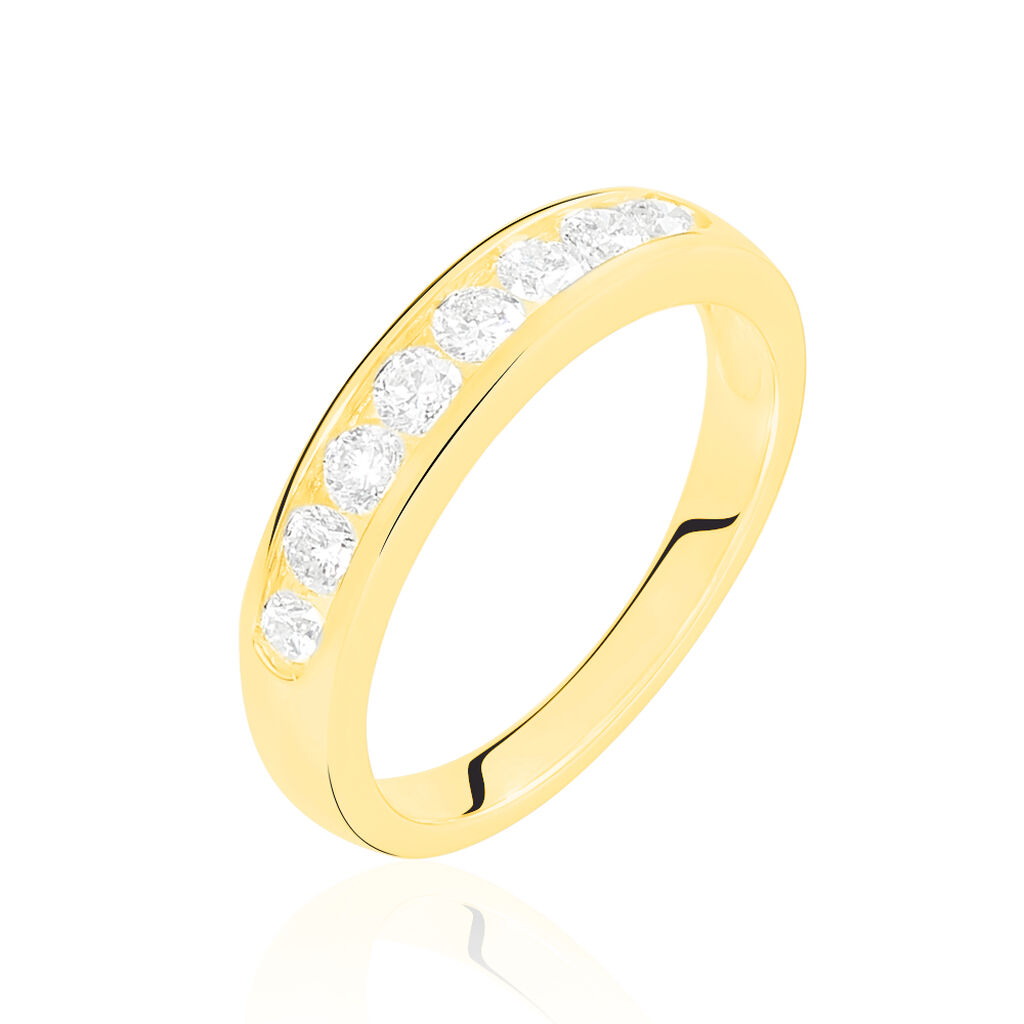 Alliance Giulia Or Jaune Diamant - Alliances avec pierres Femme | Marc Orian
