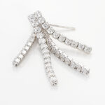 Boucles D'oreilles Pendantes Louann Argent Blanc Oxyde De Zirconium - Pendantes Femme | Marc Orian