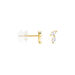 Boucles D'oreilles Puces Mix And Match Or Jaune Oxyde De Zirconium - Puces Femme | Marc Orian