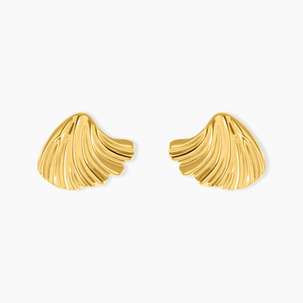 Boucles D'Oreilles Puces Salina Acier Jaune - Puces Femme | Marc Orian