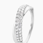 Bague Aglae Or Blanc Oxyde De Zirconium - Bagues avec pierre Femme | Marc Orian