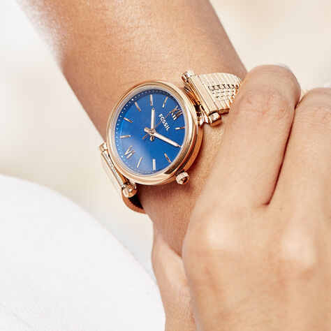 Montre Fossil Fsl Carlie Mini Bleu - Montres Femme | Marc Orian