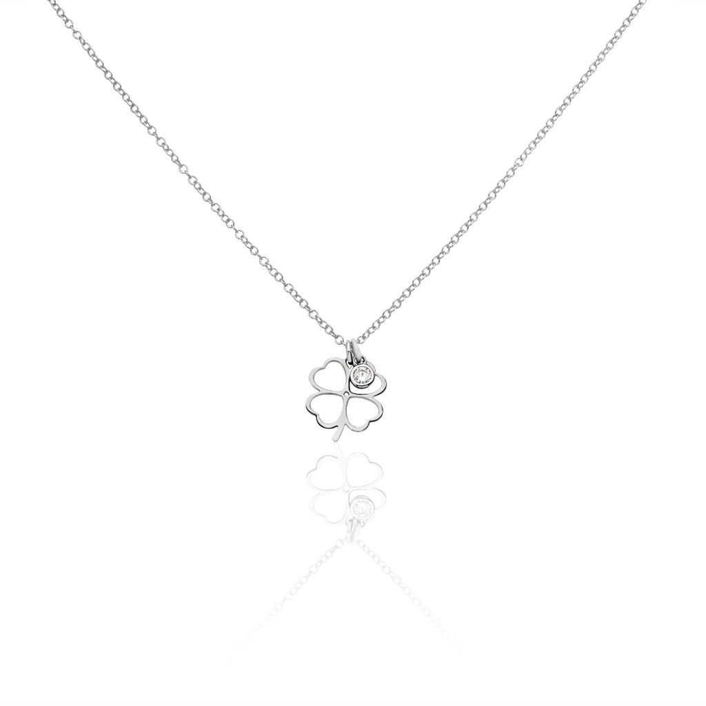 Collier Spirit Argent Blanc Oxyde De Zirconium - Colliers avec pierres Femme | Marc Orian