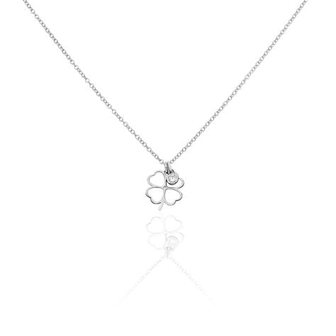 Collier Spirit Argent Blanc Oxyde De Zirconium - Colliers avec pierres Femme | Marc Orian