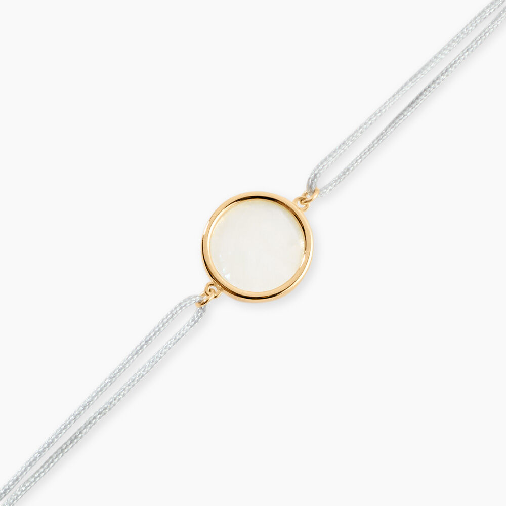 Bracelet Lucky Gems Or Jaune Nacre - Bracelets cordons Femme | Marc Orian