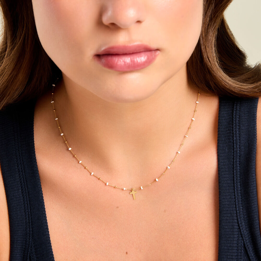 Collier Krystle Argent Dor&eacute; A L'Or 750/1000 - Colliers ete Femme | Marc Orian