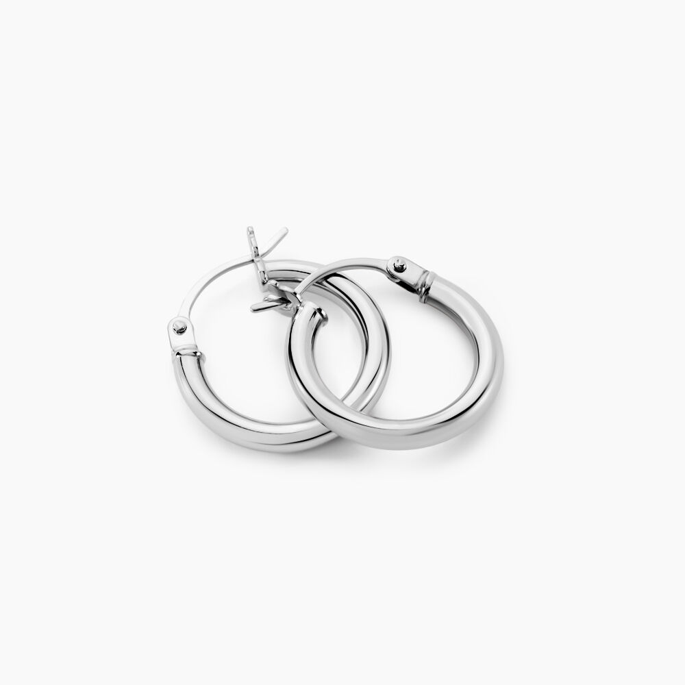 Créoles Verania Or Blanc - Créoles Femme | Marc Orian