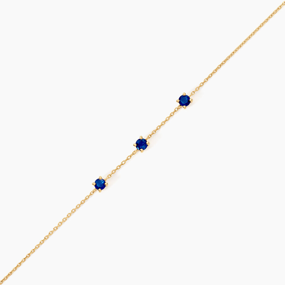 Bracelet Esmerald Rendez-Vous Or Jaune Saphir - Bracelets cha&icirc;nes Femme | Marc Orian