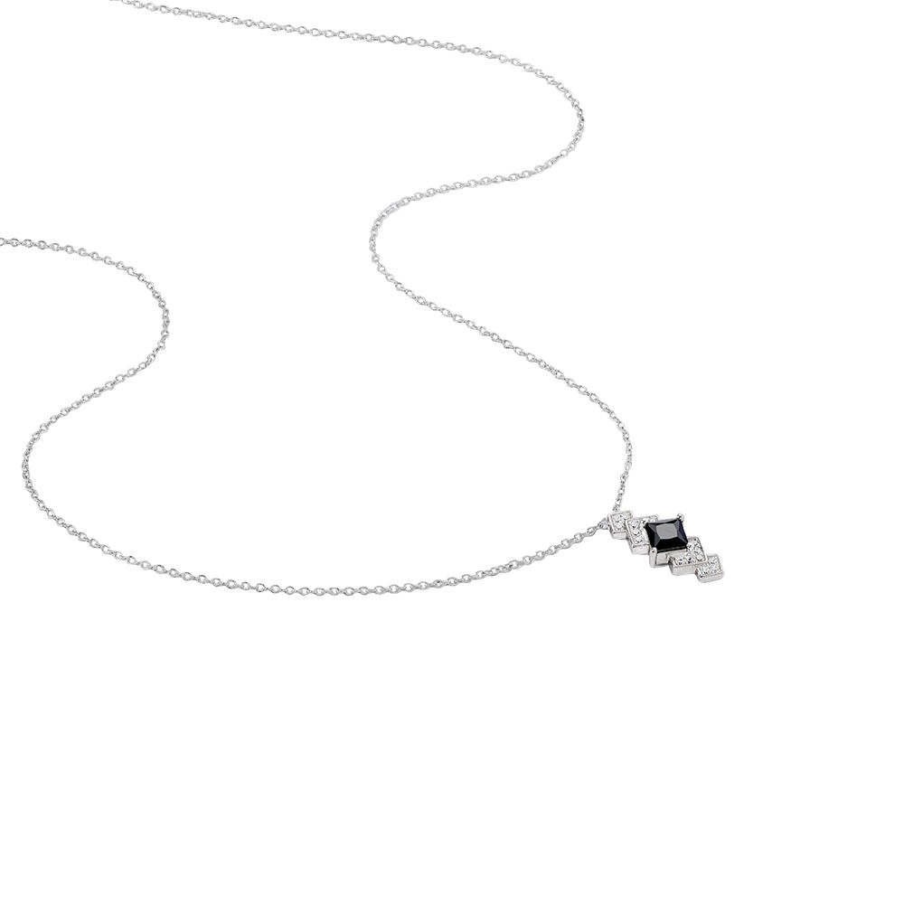 Collier Maymana Argent Blanc Oxyde De Zirconium - Colliers avec pierres Femme | Marc Orian
