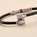 Bracelet Jourdan Caoutchouc Noir Agate - Bracelets chaînes Homme | Marc Orian