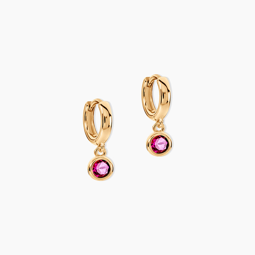 Cr&eacute;oles Plaqu&eacute; Or Leonie Spinelle Synth&eacute;tique - Boucles d'oreilles pampille Femme | Marc Orian