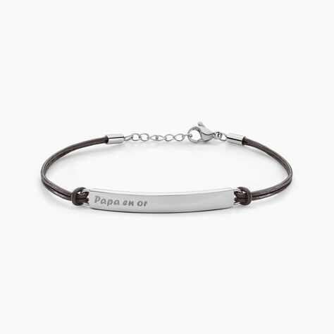 Bracelet Vicenzo Acier Blanc - Bracelets cuir Homme | Marc Orian