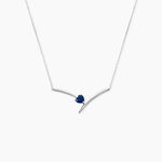 Collier Renaldine Or Blanc Saphir - Colliers avec pierres Femme | Marc Orian