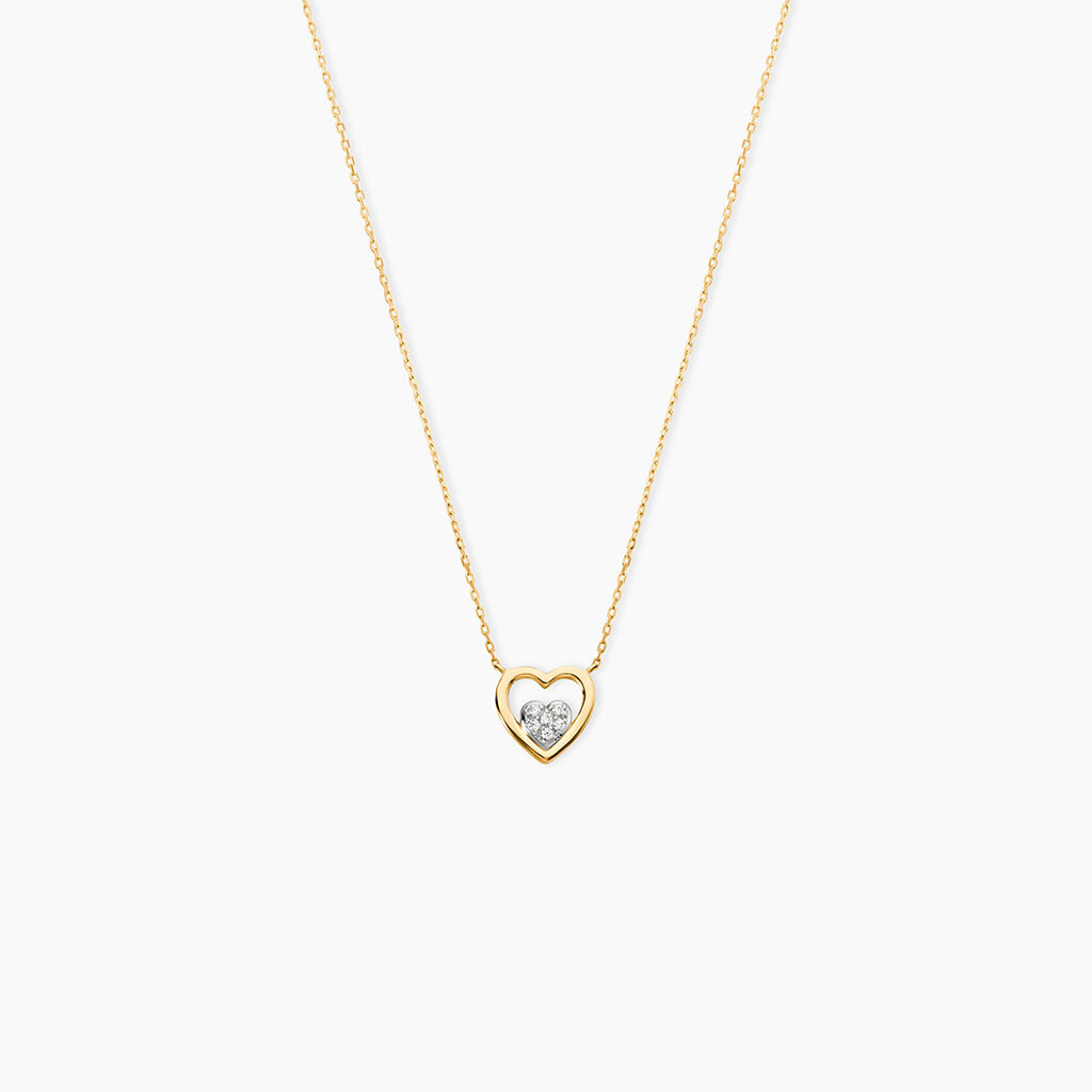 Collier Or Jaune Lenaick Oxyde De Zirconium - Colliers avec pierres Femme | Marc Orian