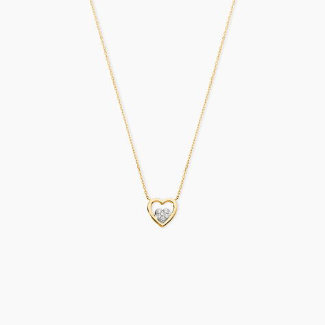 Collier Or Jaune Lenaick Oxyde De Zirconium - Colliers avec pierres Femme | Marc Orian