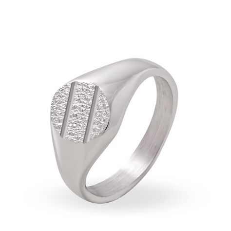 Chevalière Kety Argent Blanc - Chevalières Famille | Marc Orian