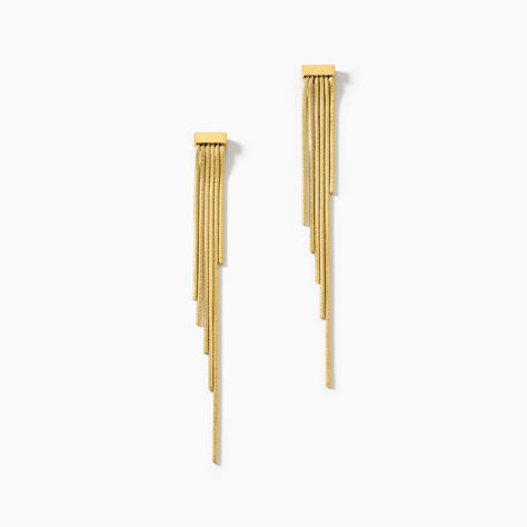 Boucles D'oreilles Pendantes Josephine Acier Doré - Pendantes Femme | Marc Orian