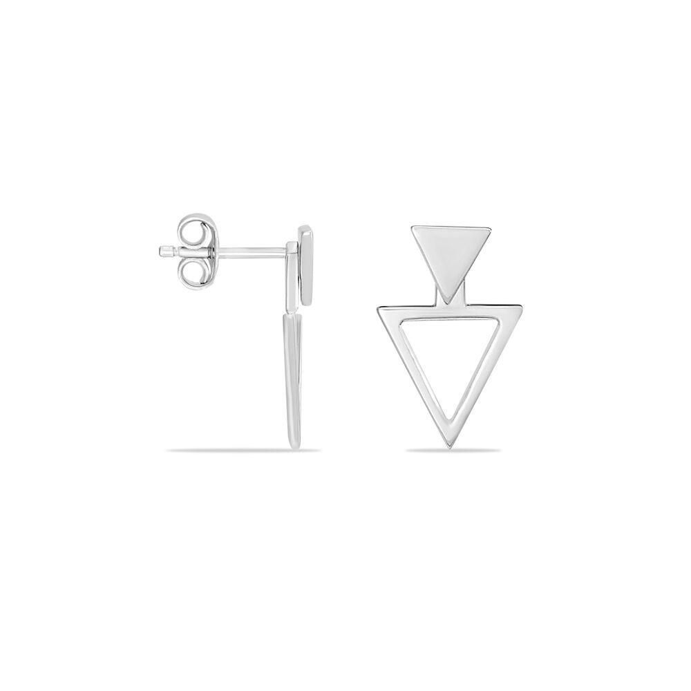 Bijoux D'oreilles Katie Argent Blanc - Piercings d'oreilles Femme | Marc Orian