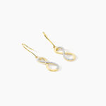 Boucles D'oreilles Pendantes Infino Or Jaune Diamant - Pendantes Femme | Marc Orian
