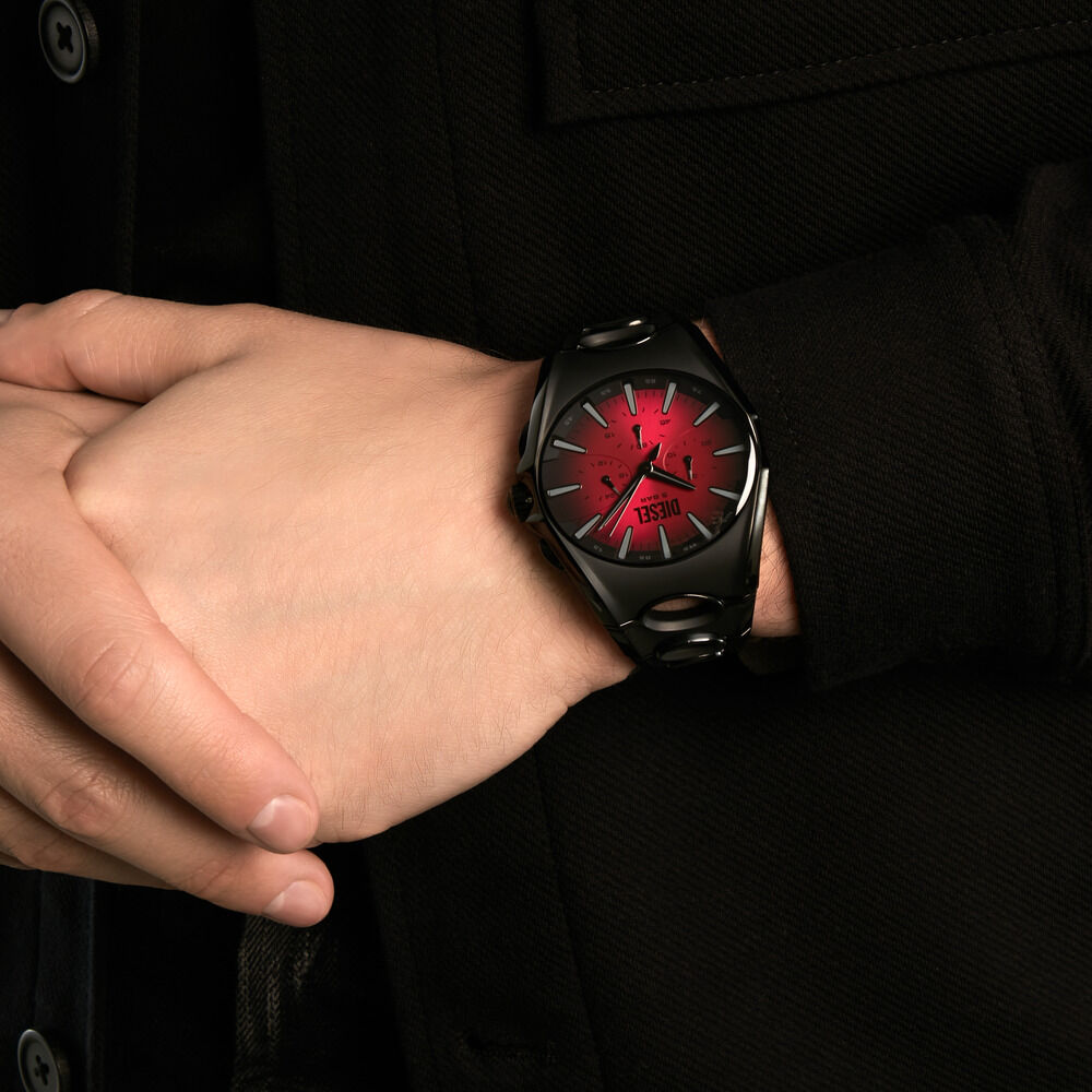 Montre Diesel D-Curve Rouge - Montres &eacute;tanches Homme | Marc Orian