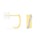 Cr&eacute;oles Timira Or Jaune Diamant - Cr&eacute;oles Femme | Marc Orian