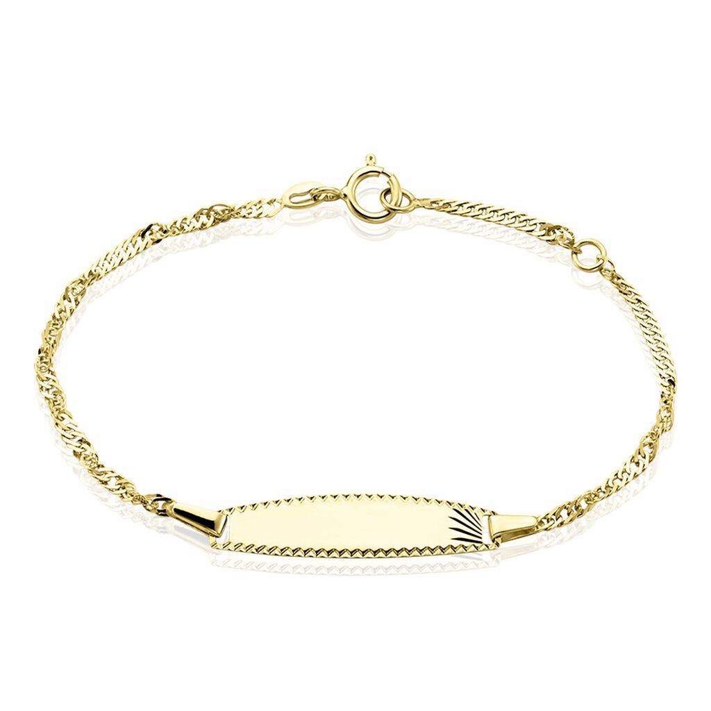 Bracelet Identite Bebe Or Jaune Ericka - Gourmettes Enfant | Marc Orian
