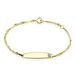 Bracelet Identite Bebe Or Jaune Ericka - Gourmettes Enfant | Marc Orian