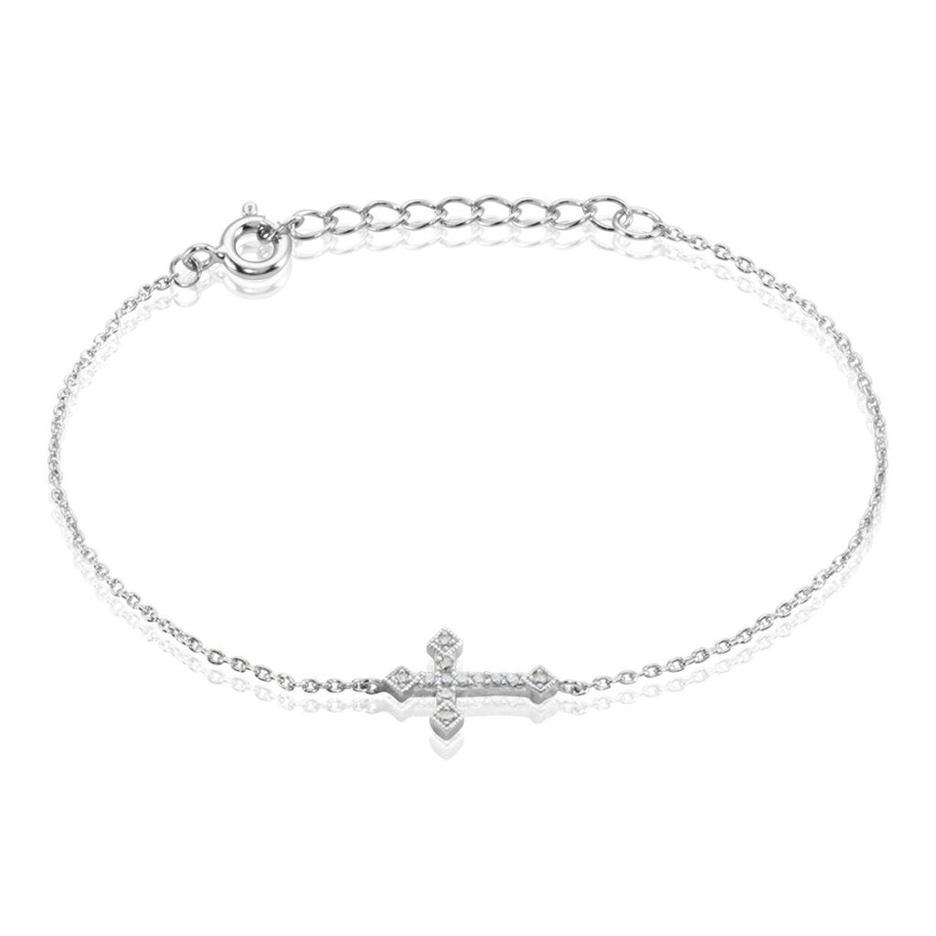 Bracelet Angel Argent Blanc Oxyde De Zirconium - Bracelets fantaisie Femme | Marc Orian