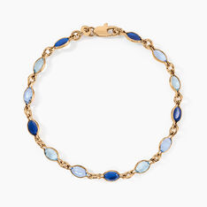 Bracelet Ilvaae Plaqué Or Jaune Pierre De Synthese - Bracelets chaînes Femme | Marc Orian