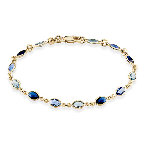 Bracelet Ilvaae Plaqué Or Jaune Pierre De Synthese - Bracelets chaînes Femme | Marc Orian
