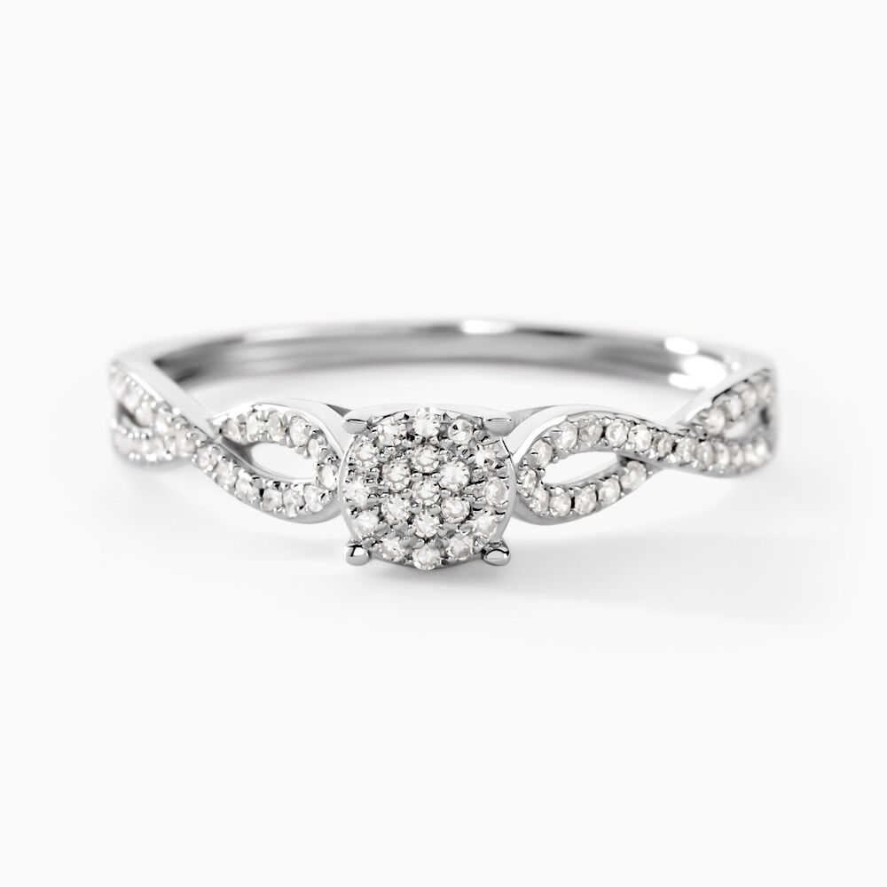 Bague Roseline Or Blanc Diamant B3DFBDW30AP Marc Orian