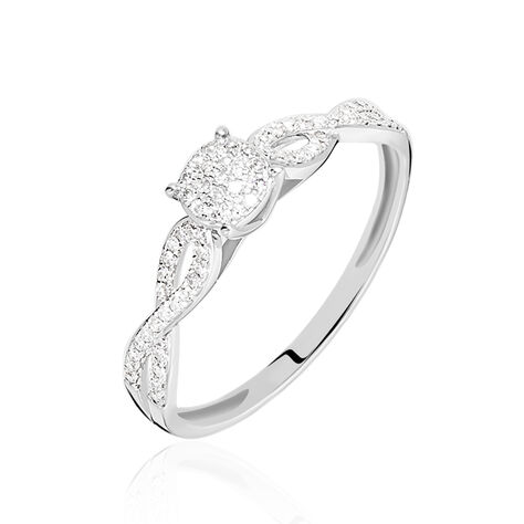 Bague Roseline Or Blanc Diamant - Bagues Solitaire Femme | Marc Orian