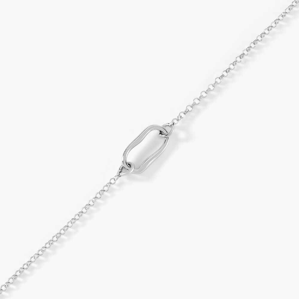 Bracelet Cherazade Argent Blanc - Bracelets chaînes Femme | Marc Orian