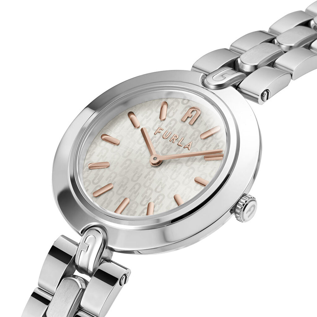 Montre Furla Logo Links Argenté - Montres classiques Femme | Marc Orian