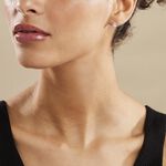 Boucles D'oreilles Puces Hildana Or Blanc Oxyde De Zirconium - Puces Femme | Marc Orian