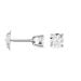 Boucles D'oreilles Puces Victoria Or Blanc Diamant - Puces Famille | Marc Orian