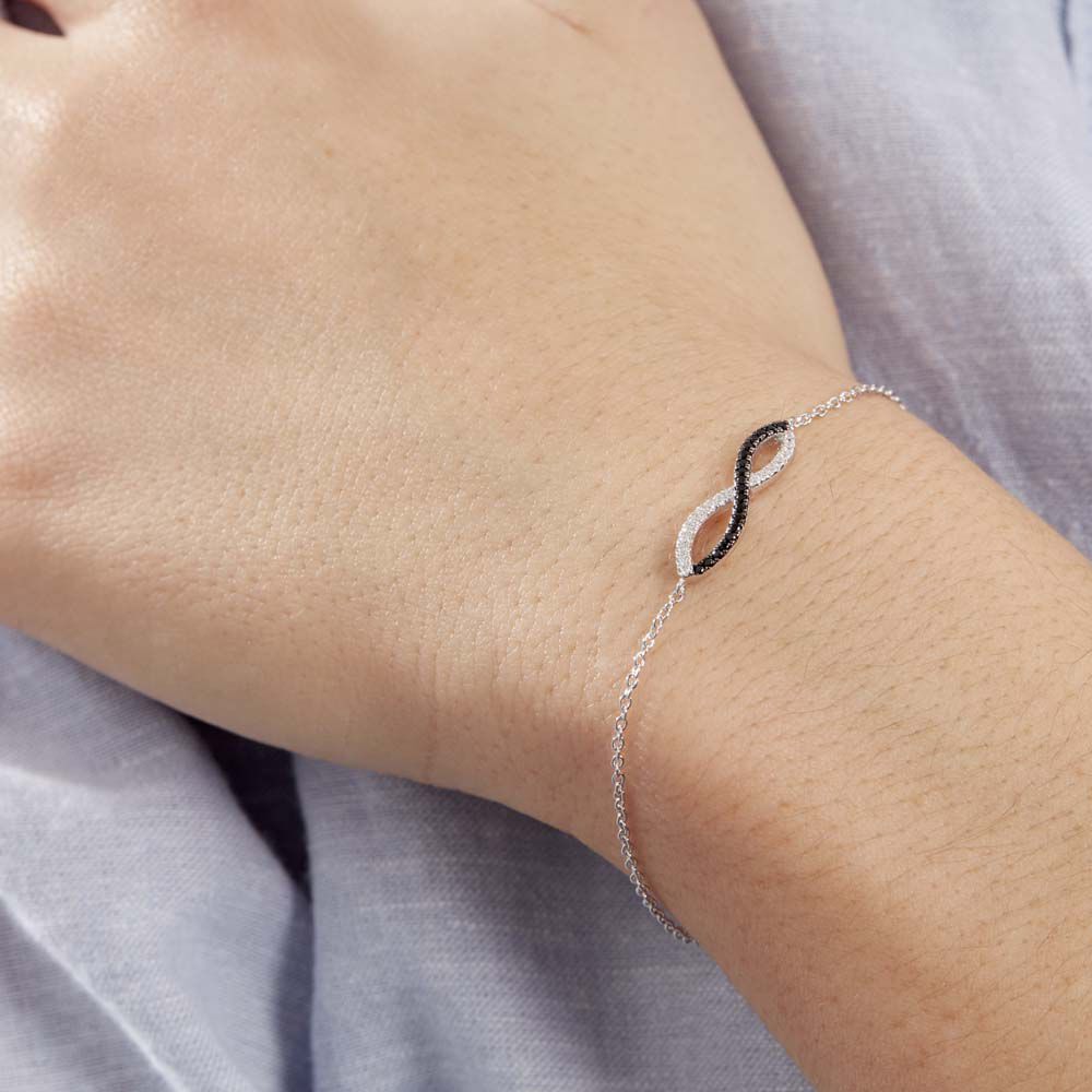 Bracelet Prudentia Argent Blanc Oxyde De Zirconium - Bracelets chaînes Femme | Marc Orian