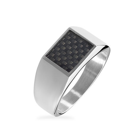 Bague Phebus Him Bruce Acier Blanc - Bijoux fantaisie Homme | Marc Orian