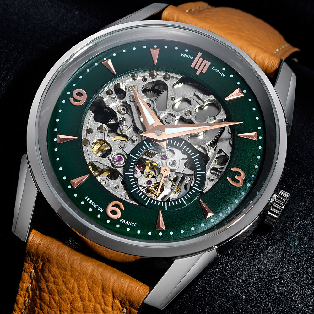 Montre Lip Himalaya Squelette Vert - Montres automatiques Homme | Marc Orian