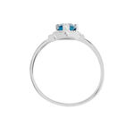 Bague Anatolie Or Blanc Topaze Et Oxyde De Zirconium - Bagues pierres fines Femme | Marc Orian