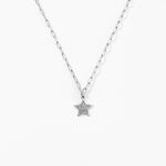 Collier Etincelante Argent Blanc - Colliers ras du cou Femme | Marc Orian