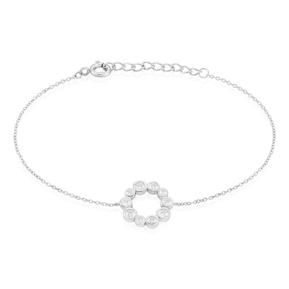 Bracelet Ryo Argent Blanc Oxyde De Zirconium - Bracelets chaînes Femme | Marc Orian