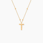 Collier Plaqu&eacute; Or Jaune Lettra - Colliers ete Femme | Marc Orian