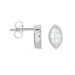 Boucles D'oreilles Puces Hermance Argent Blanc Oxyde De Zirconium - Puces Femme | Marc Orian