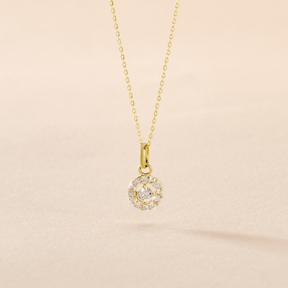 Collier Tahera Or Jaune Oxyde De Zirconium - Colliers avec pierres Femme | Marc Orian