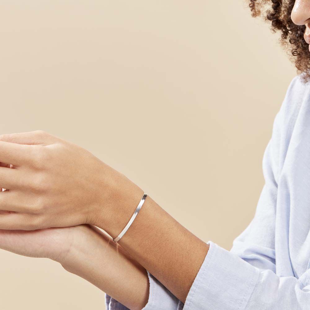 Bracelet Argent Blanc Millo - Bracelets chaînes Femme | Marc Orian