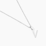 Pendentif Ionia Lettre Or Blanc - Pendentifs Famille | Marc Orian