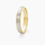 Alliance Markei Ruban Plat Or Bicolore - Alliances duo Unisex | Marc Orian