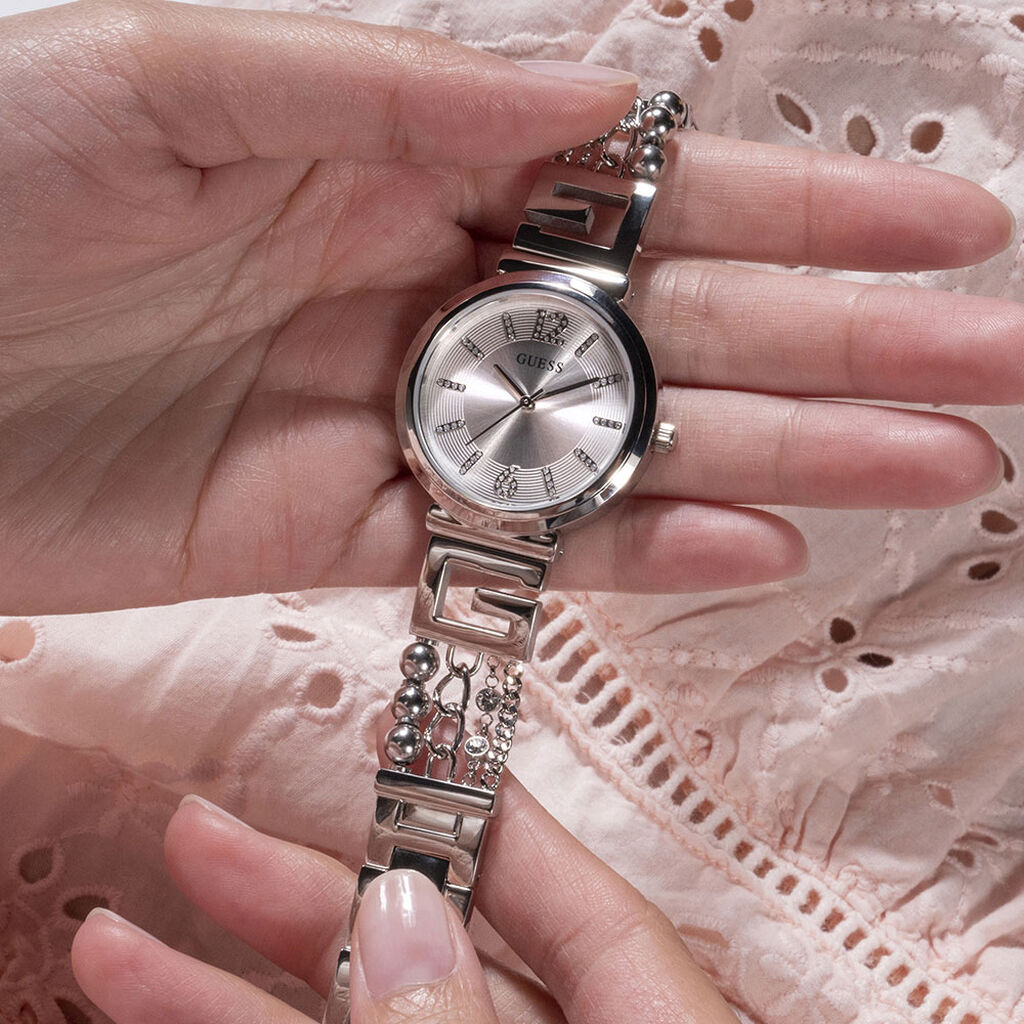 Montre Guess G Cluster Argenté - Montres classiques Femme | Marc Orian
