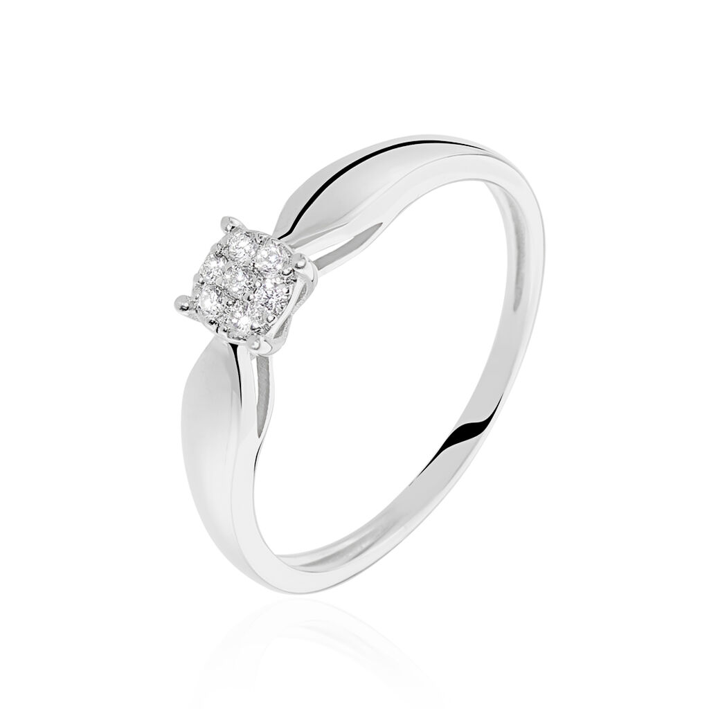 Bague Louisanna Or Blanc Diamant - Parures de mariage Femme | Marc Orian
